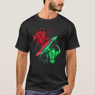 Bear Vs. Bull Stock Chart Analysis Cryptocurrency T-Shirt