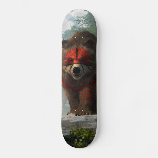 Bear Warrior Skateboard (Front)
