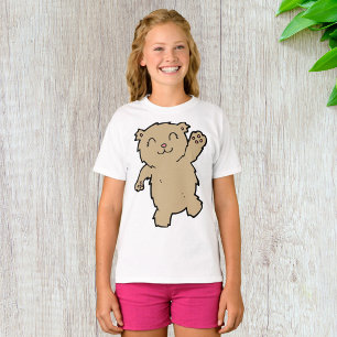 Bear Waving Girls T-Shirt