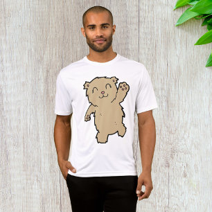 Bear Waving Mens Active T-Shirt