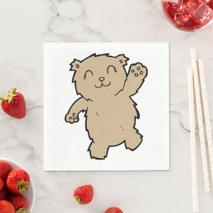Bear Waving Napkin