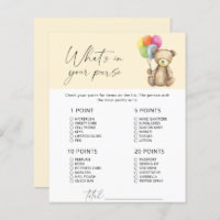 Bear - What's in your purse game