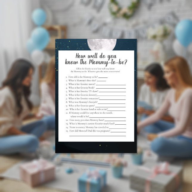 Bear Who Knows Mummy Best Baby Shower Game Invitation (Creator Uploaded)