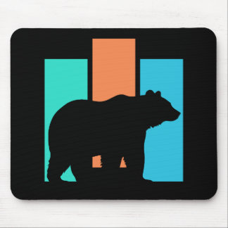Bear Wild Animal Outdoors Nature Silhouette Mouse Pad