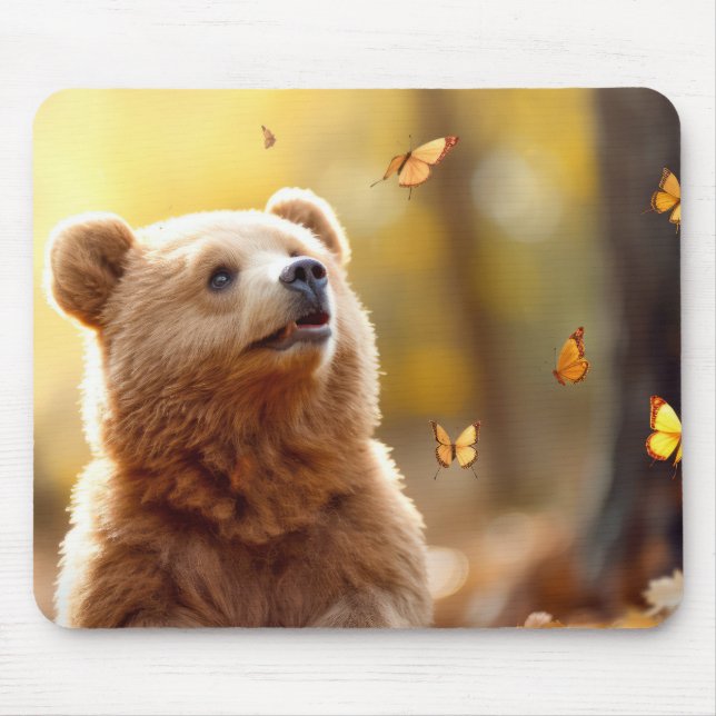 Bear Wild Animal Tranquil Peaceful  Mouse Pad (Front)