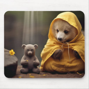 Bear Wild Animal Tranquil Peaceful  Mouse Pad
