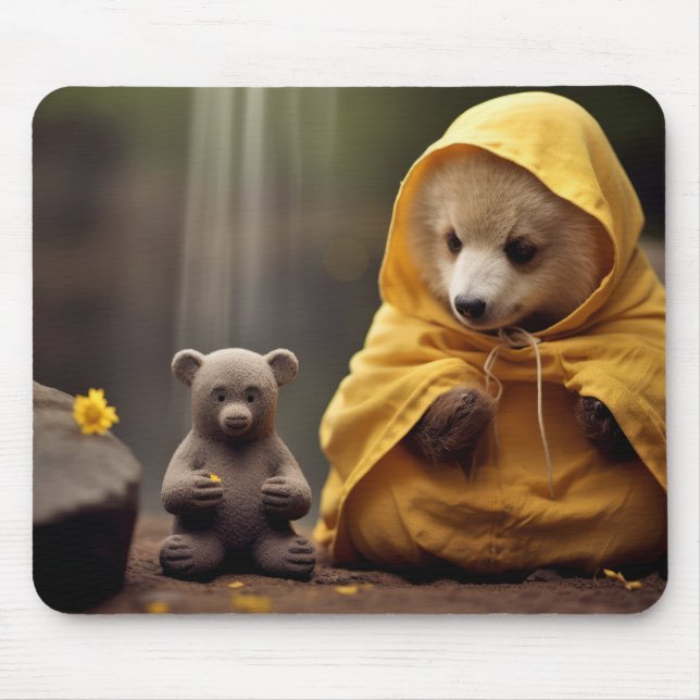 Bear Wild Animal Tranquil Peaceful  Mouse Pad (Front)