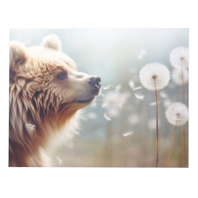 Bear Wild Animal Tranquil Peaceful  Notepad (Front)