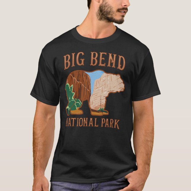 Bear Wildlife National Park Tee Big Bend National  (Front)