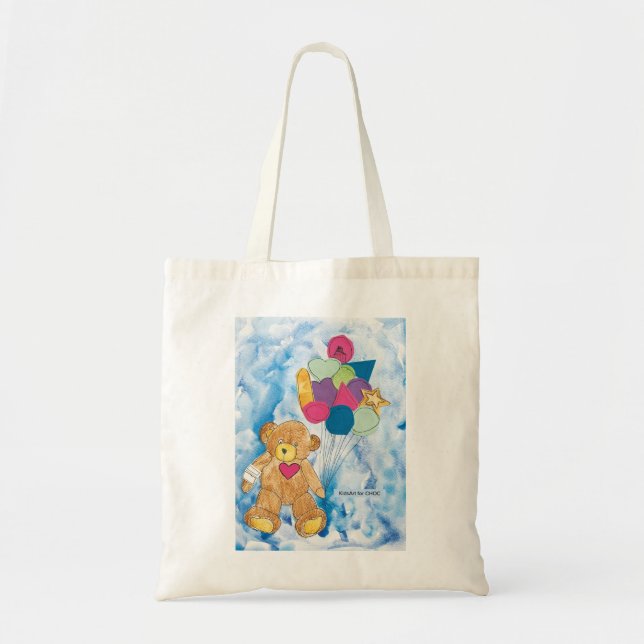 Bear with Balloons - Kids Art for CHOC Tote Bag (Front)