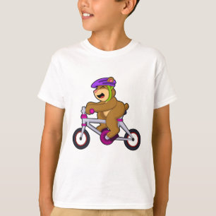Bear with Bicycle & Helmet T-Shirt