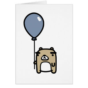Bear With Blue Balloon