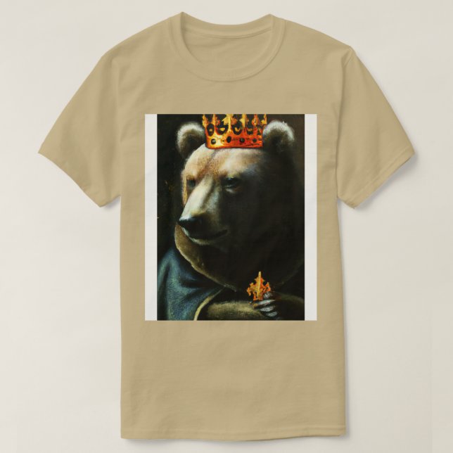 Bear with Crown 10 T-Shirt (Design Front)