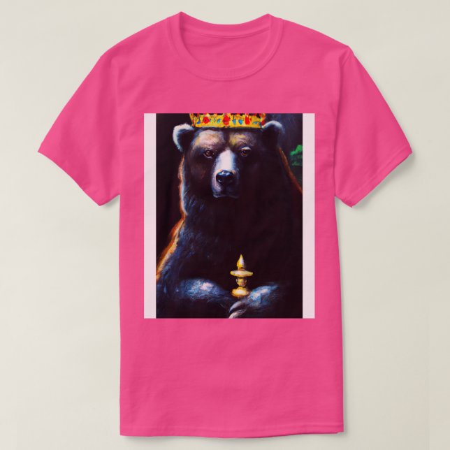 Bear with Crown 2 T-Shirt (Design Front)