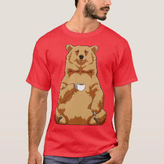 Bear with Cup of Coffee T-Shirt