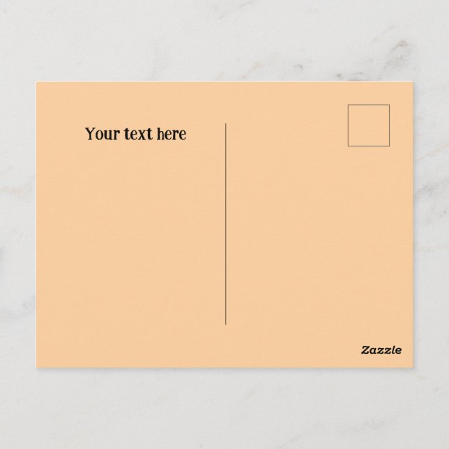 Bear with flowers. Customizable Postcard (Back)