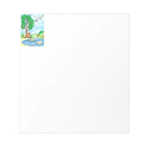 "Bear with Flowers" Notepad