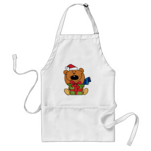 Bear With Gift Holiday Tshirts and Gifts Standard Apron