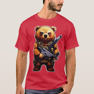 bear with gun 2 T-Shirt