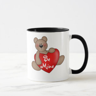 Bear with Heart Be Mine Mug