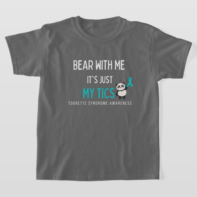 bear with me Tourette Syndrome kids T-Shirt (Laydown)