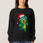 Bear With Santa Hat Christmas Sweatshirt<br><div class="desc">Bear With Santa Hat Christmas</div>