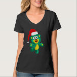Bear With Santa Hat Christmas T-Shirt<br><div class="desc">Bear With Santa Hat Christmas</div>