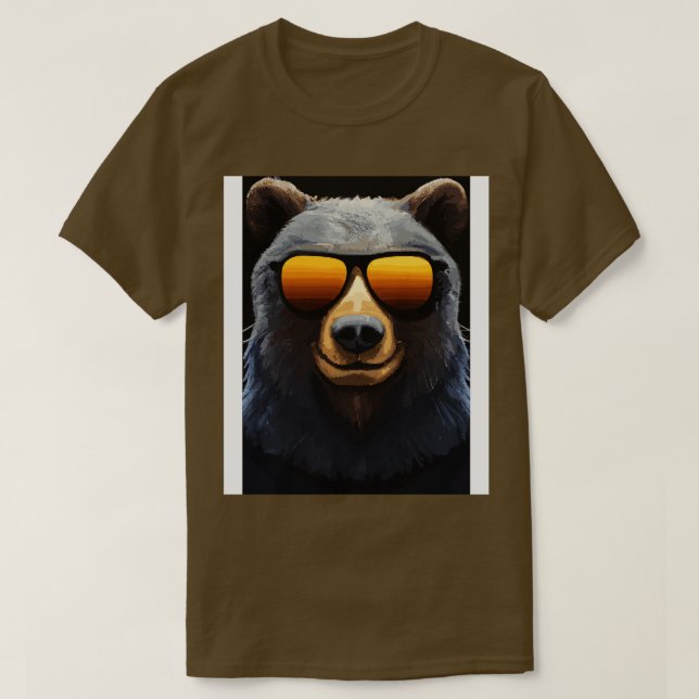 Bear with Sunglasses 1 T-Shirt (Design Front)