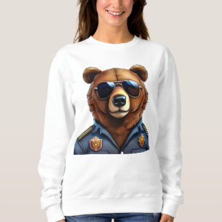 Bear with uniform sweatshirt