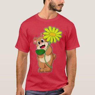 Bear with yellow Flower T-Shirt