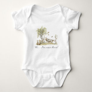 Bear Woodland Forest Animal Storybook Baby Bodysuit
