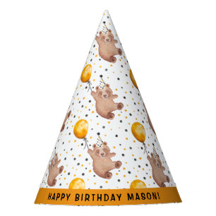 Bear-y Cute 1st Birthday Party Hat – Teddy Bear 