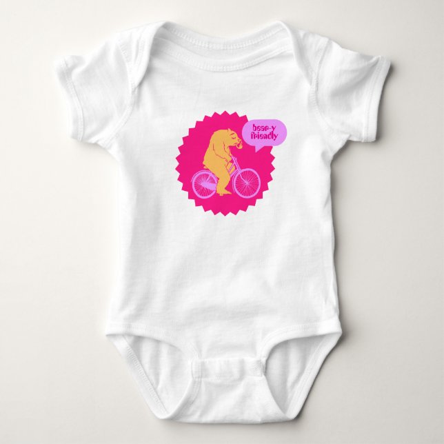 Bear-y Friendly Baby Bodysuit (Front)
