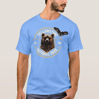 Bear Yellowstone National Park Eagle T-Shirt
