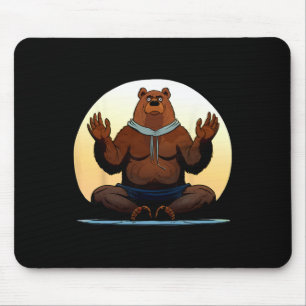 Bear Yoga Mouse Pad