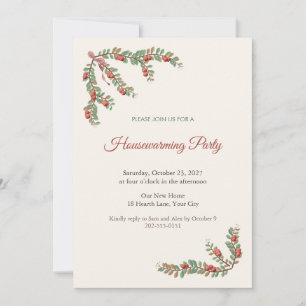 Bearberry Corners Housewarming Party Invitation