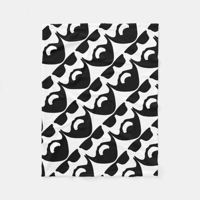 Beard-And-Awesome Fleece Blanket (Front)