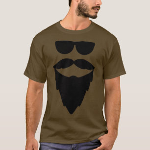 Beard and Santa Claus sunglasses fans graphic chis T-Shirt