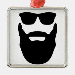 Beard and Sunglasses Metal Tree Decoration