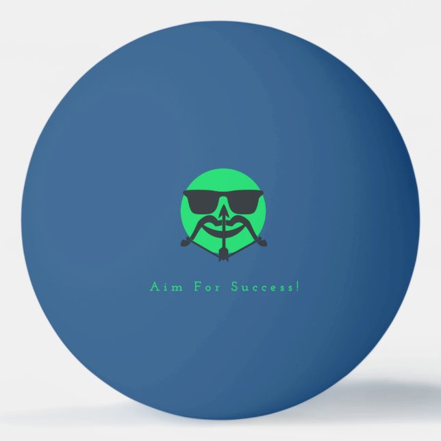 Beard & Arrow Ping Pong Ball (Front)