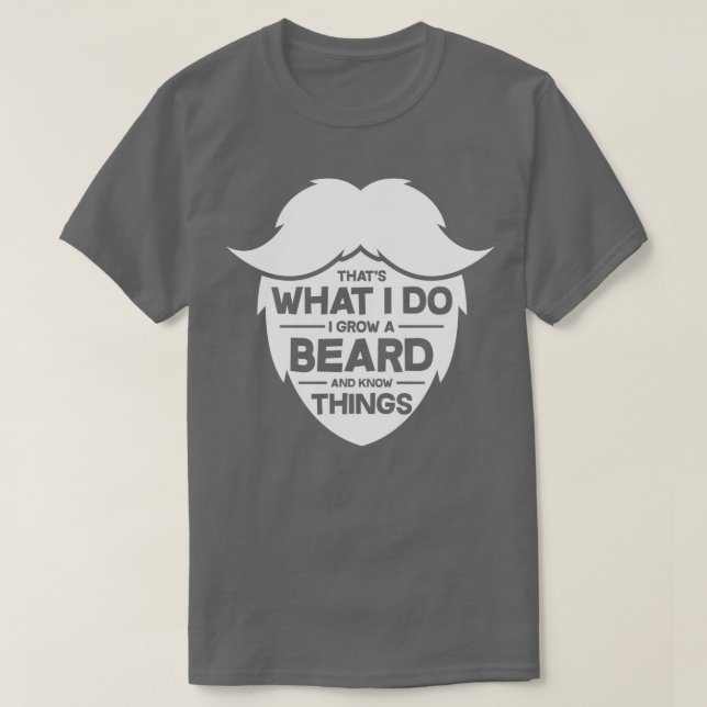 Beard bearded bearded bearer hipster 8 T-Shirt (Design Front)