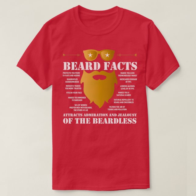 Beard Bearded Collie Moustache Facial Hair Gift 15 T-Shirt (Design Front)