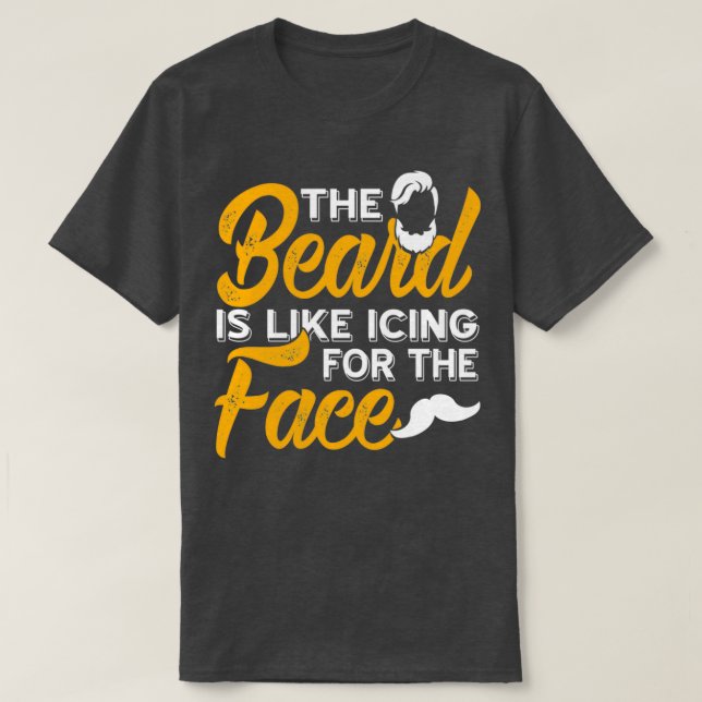 Beard bearded full beard beard beard gift 20 T-Shirt (Design Front)