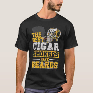 Beard Bearded Man Cigar The Best Cigar Smokers H T-Shirt