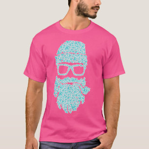 Beard Birds Blue white T-Shirt