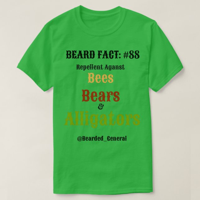 Beard Fact 2 T-Shirt (Design Front)
