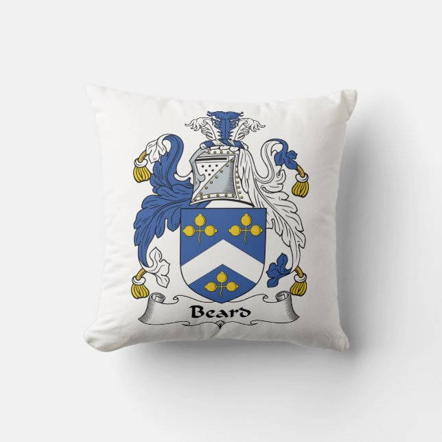 Beard Family Crest Cushion (Front)