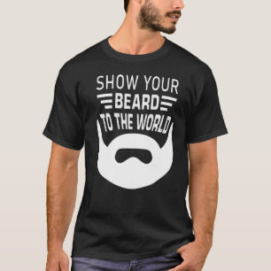 Beard For Men Rule Dad Manly Bearded Tattoo Cool T-Shirt