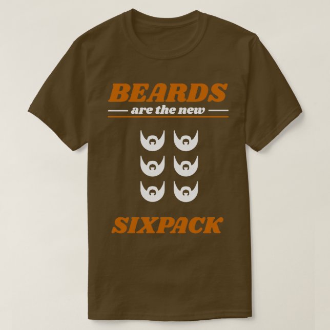 Beard Full Moustache Men Gift 3 1 T-Shirt (Design Front)