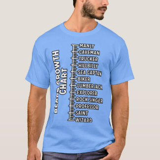 beard growth chart 3 T-Shirt